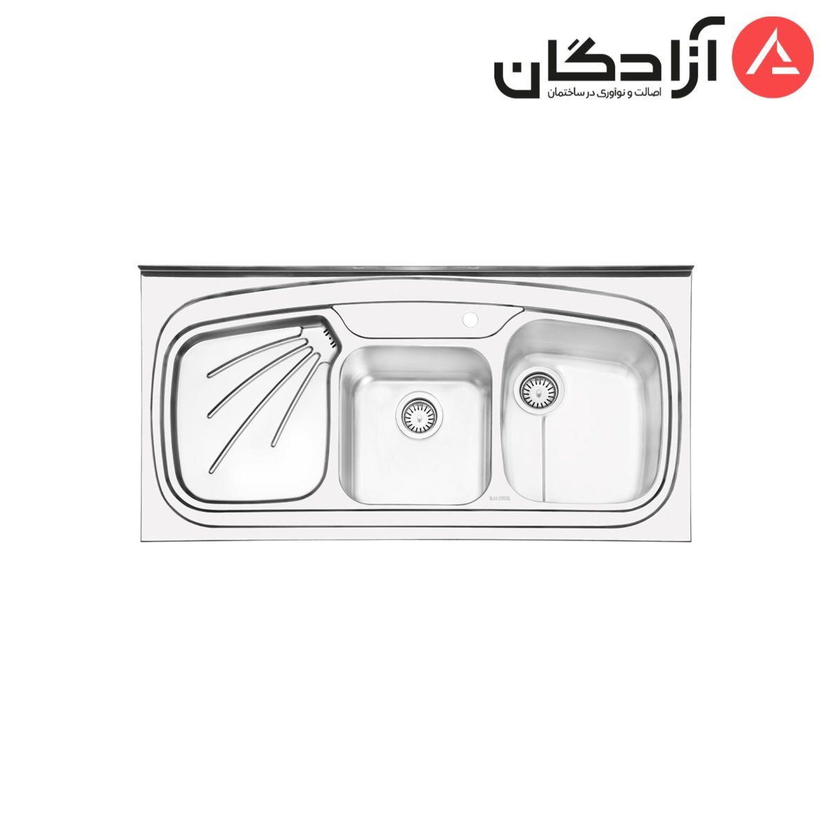 سینک ظرفشویی فانتزی روکار ایلیااستیل مدل 1013