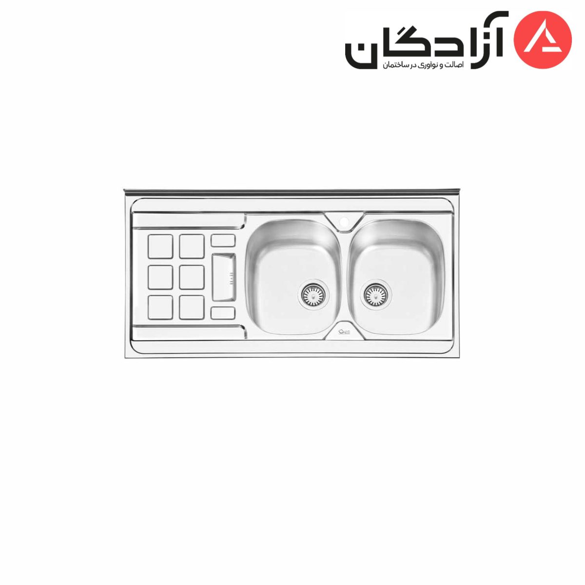 سینک ظرفشویی فانتزی روکار ایلیااستیل مدل 1021