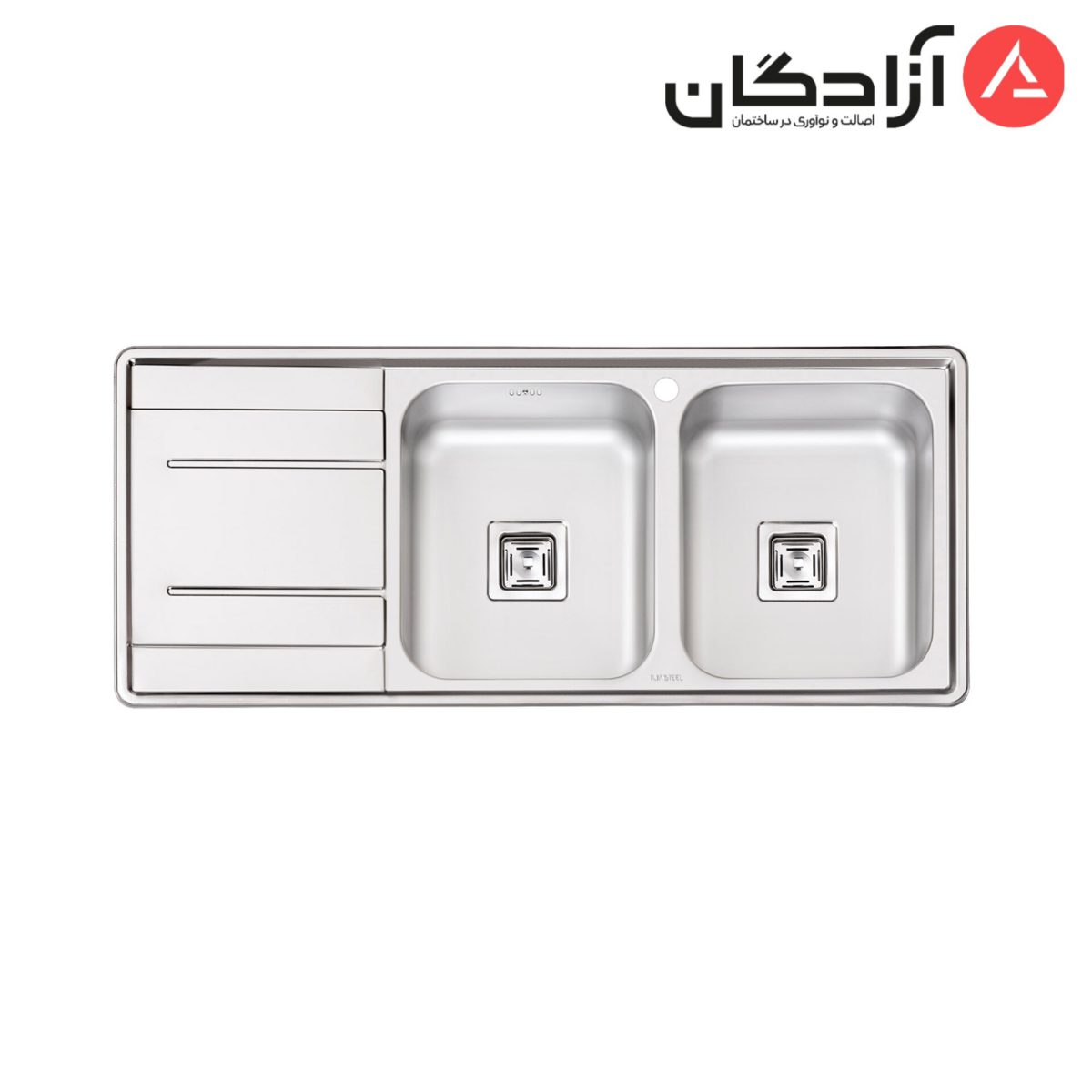 سینک ظرفشویی نیمه فانتزی توکار ایلیااستیل مدل 4063