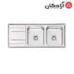 سینک ظرفشویی نیمه فانتزی توکار ایلیااستیل مدل 4063
