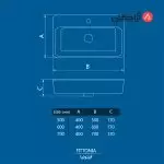 روشویی روکابینتی چینی کرد مدل فیتونیا-8