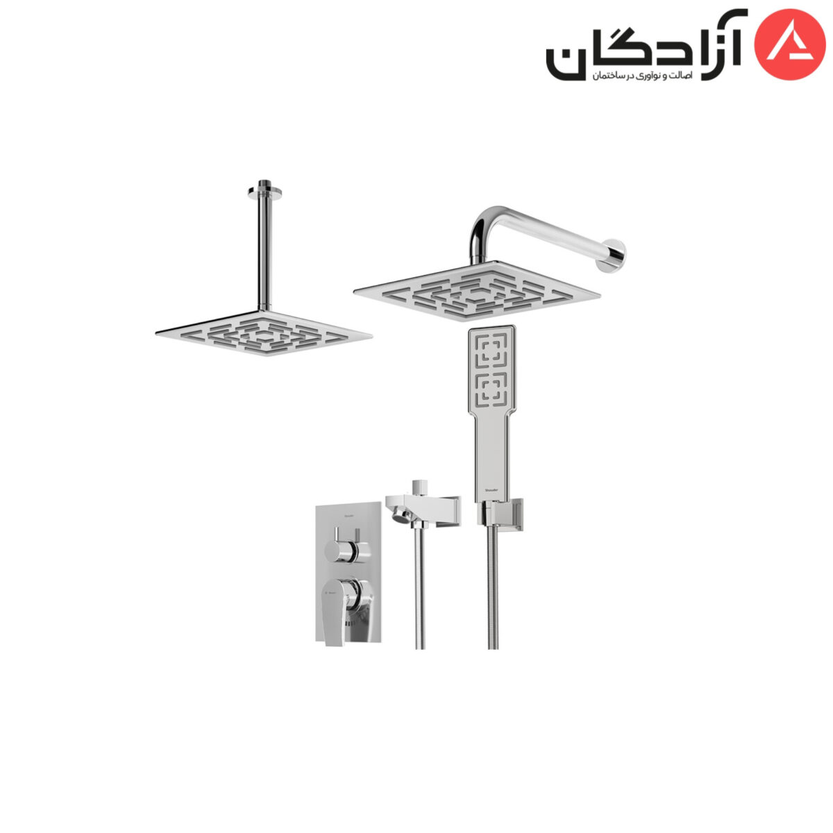 InShot_20251002_151709363 شیر حمام توکار شودر مدل رومر پلاس تیپ 4 - Image 1