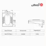 توالت ایرانی مروارید مدل فیروزه گود
