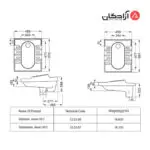 توالت ایرانی مروارید مدل نگین گود طبی