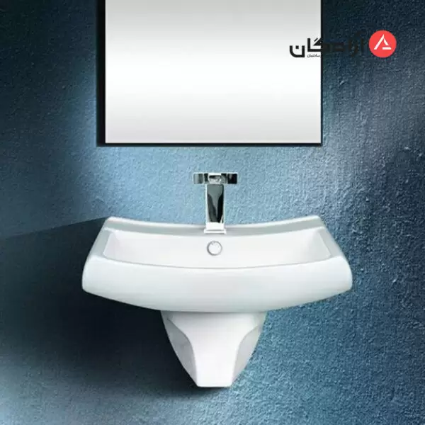 روشویی نیم پایه مروارید مدل کاتیا 55