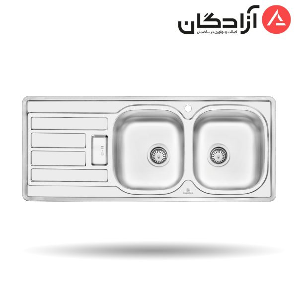 سینک نیمه فانتزی توکار پرنیان استیل مدل PS2201