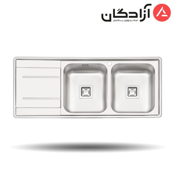 سینک نیمه فانتزی توکار پرنیان استیل مدل PS2214