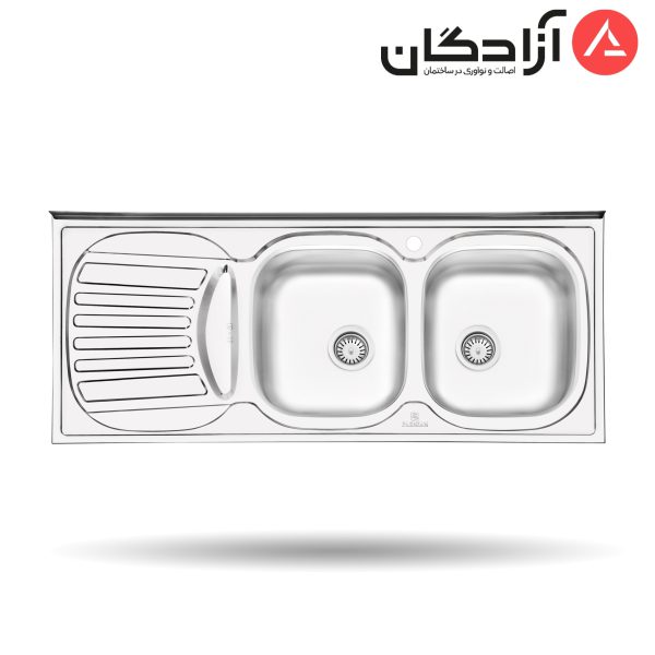 سینک نیمه فانتزی روکار پرنیان استیل مدل PS2106