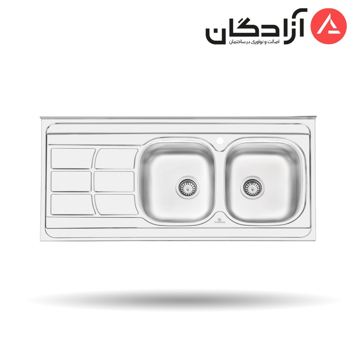 سینک نیمه فانتزی روکار پرنیان استیل مدل PS2109