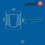 توالت ایرانی چینی کرد مدل آوینا بدون ریم - Image 4