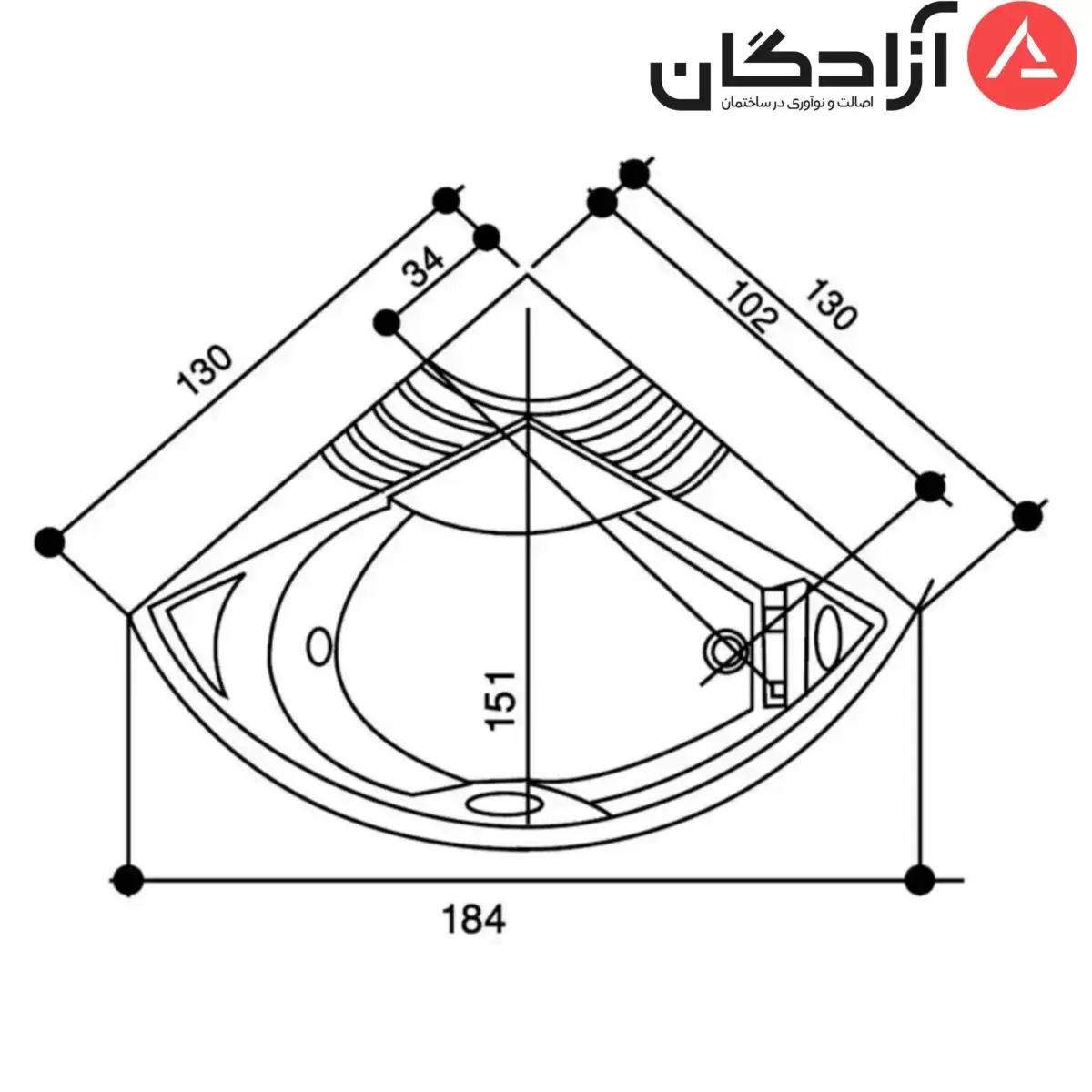 وان جکوزی سای تک مدل صدف - Image 2
