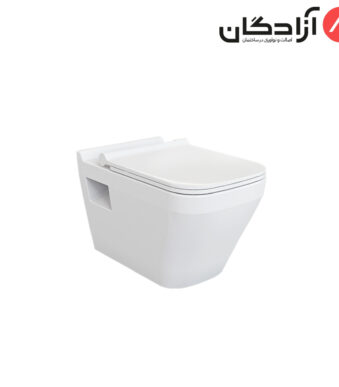 توالت فرنگی وال هنگ چینی کرد مدل فیتونیا