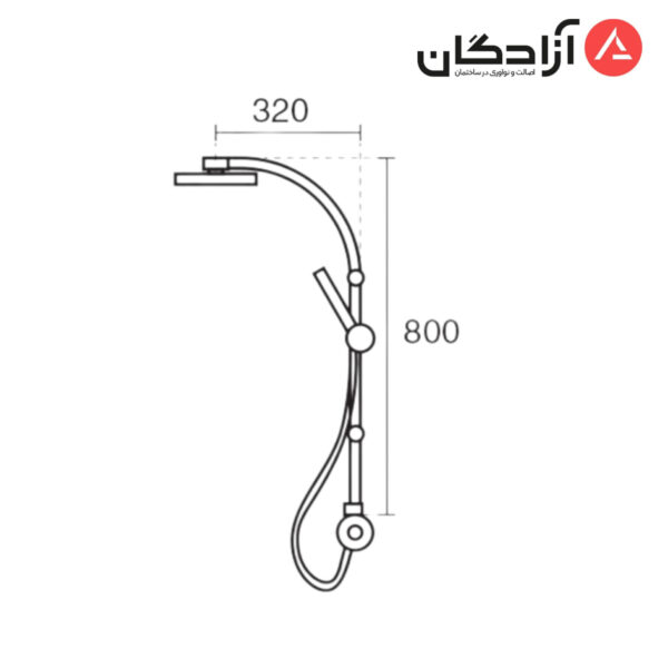 علم دوش یونیکا دوپارچه اوتانا 